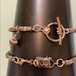 Hand knit bracelets!